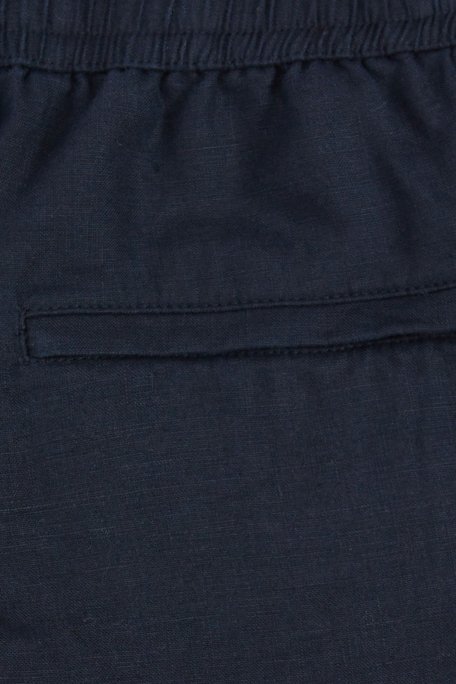 Bluemint Edmund % 100 Keten Comfort Fit Erkek Short BM24004384MS 155 LACİVERT - 3