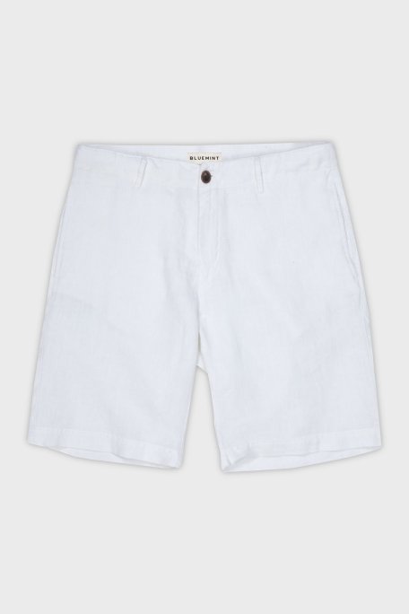 Bluemint Edmund % 100 Keten Regular Fit Erkek Short BM24004051MS 112 BEYAZ - 2