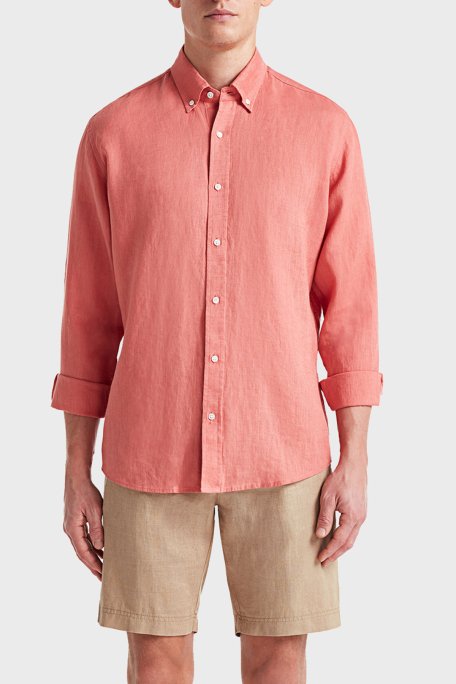 Bluemint Edmund % 100 Keten Regular Fit Erkek Short BM24004051MS 214 CAMEL - 1