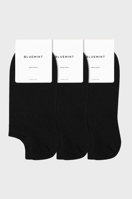 Bluemint Logolu Streç Pamuklu Kısa Erkek Çorap BM250232624A 111 SİYAH - 1