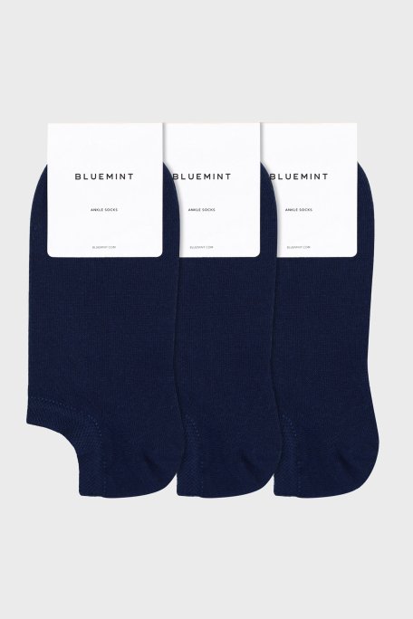 Bluemint Logolu Streç Pamuklu Kısa Erkek Çorap BM250232624A 155 KOYU LACİVERT - 1