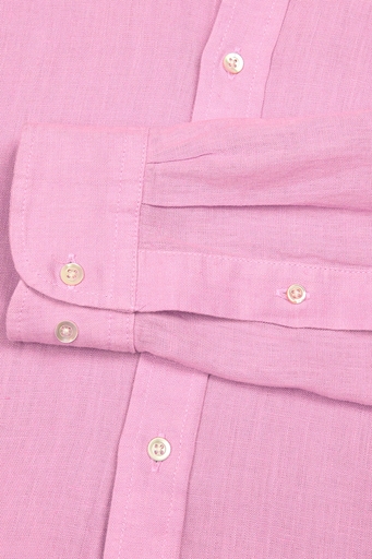 Bluemint Martin % 100 Keten Comfort Fit Erkek Gömlek BM24002003MS 164 PEMBE - 4
