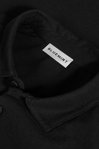 Bluemint Pamuklu Comfort Fit Düğmeli Erkek Polo Yaka T Shirt BM25007304MS 111 SİYAH - 2