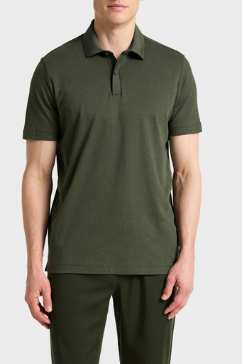 Bluemint Pamuklu Comfort Fit Düğmeli Erkek Polo Yaka T Shirt BM25007304MS 332 HAKİ - 1