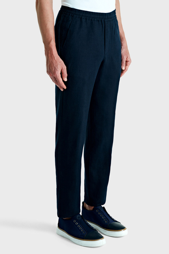 Bluemint Pamuklu Comfort Fit Lastikli Bel Daralan Paça Erkek Pantolon BM25009296MS 155 KOYU LACİVERT - 3