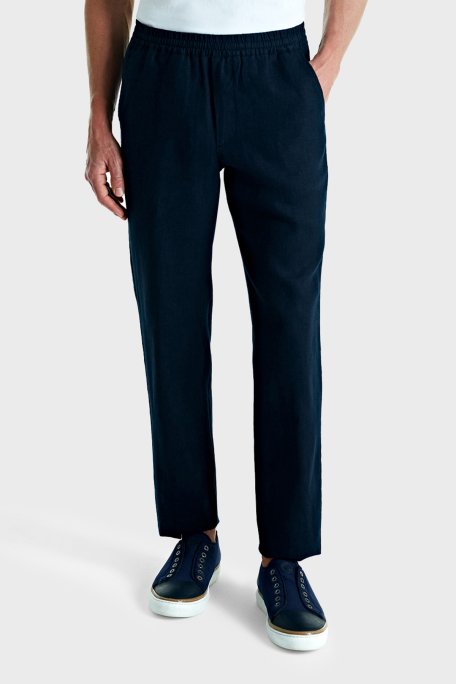 Bluemint Pamuklu Comfort Fit Lastikli Bel Daralan Paça Erkek Pantolon BM25009296MS 155 KOYU LACİVERT - 1
