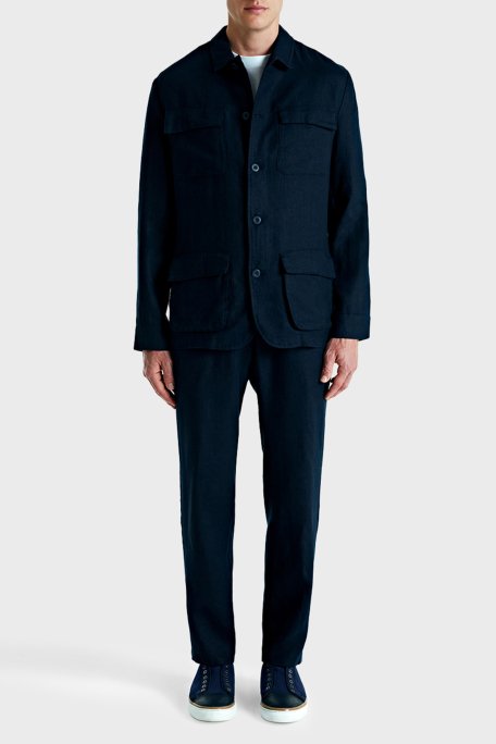 Bluemint Pamuklu Comfort Fit Lastikli Bel Daralan Paça Erkek Pantolon BM25009296MS 155 KOYU LACİVERT - 2