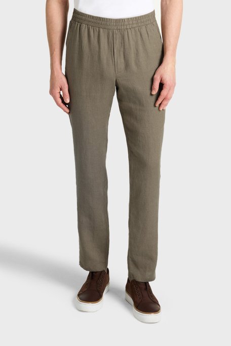 Bluemint Pamuklu Comfort Fit Lastikli Bel Daralan Paça Erkek Pantolon BM25009296MS 836 AÇIK HAKİ - 1