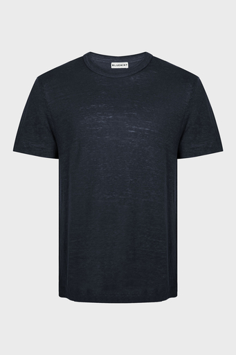Bluemint Pamuklu Comfort Fit Sıfır Yaka Erkek T Shirt BM25001303MS 155 KOYU LACİVERT - 4