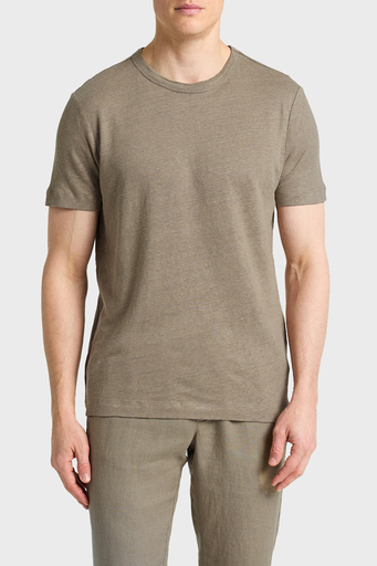 Bluemint Pamuklu Comfort Fit Sıfır Yaka Erkek T Shirt BM25001303MS 836 AÇIK HAKİ - 1