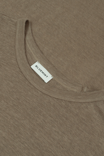 Bluemint Pamuklu Comfort Fit Sıfır Yaka Erkek T Shirt BM25001303MS 836 AÇIK HAKİ - 3