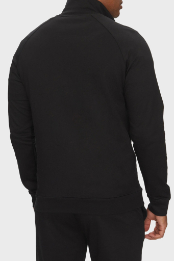 Boss % 100 Pamuk Regular Fit Dik Yaka Fermuarlı Logolu Erkek Sweat 50540660 001 SİYAH - 3