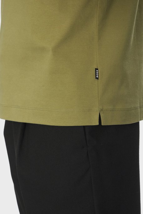 Boss % 100 Pamuk Regular Fit Düğmeli Erkek Polo Yaka T Shirt 50520297 311 HAKİ - 10