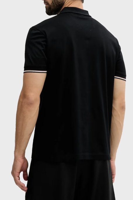 Boss % 100 Pamuk Regular Fit Fermuarlı Erkek Polo Yaka T Shirt 50538177 001 SİYAH - 10