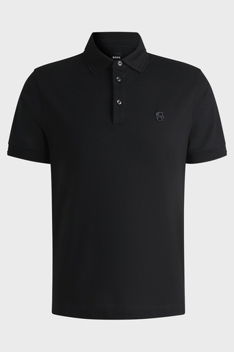 Boss % 100 Pamuk Regular Fit Logolu Erkek Polo Yaka T Shirt 50533355 001 SİYAH - 5