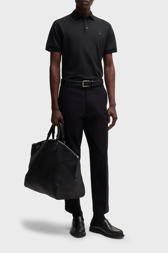 Boss % 100 Pamuk Regular Fit Logolu Erkek Polo Yaka T Shirt 50533355 001 SİYAH - 8