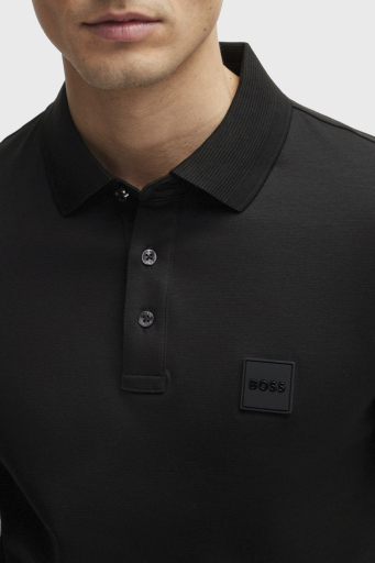 Boss % 100 Pamuk Regular Fit Merserize Erkek Polo Yaka Sweat 50485162 002 SİYAH - 3