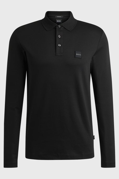 Boss % 100 Pamuk Regular Fit Merserize Erkek Polo Yaka Sweat 50485162 002 SİYAH - 5