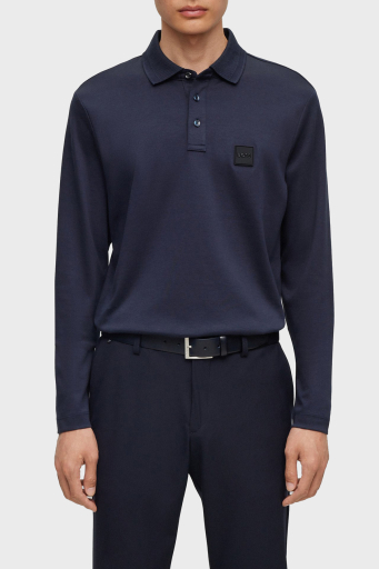 Boss % 100 Pamuk Regular Fit Merserize Erkek Polo Yaka Sweat 50485162 405 LACİVERT - 1