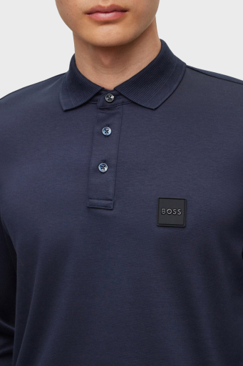 Boss % 100 Pamuk Regular Fit Merserize Erkek Polo Yaka Sweat 50485162 405 LACİVERT - 3