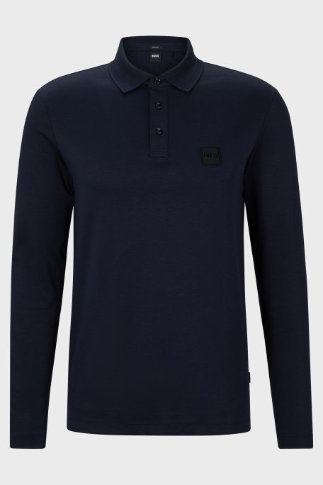 Boss % 100 Pamuk Regular Fit Merserize Erkek Polo Yaka Sweat 50485162 405 LACİVERT - 5