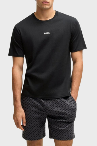 Boss % 100 Pamuk Regular Fit Monogram Logolu Erkek Pijama Takımı 50540613 981 SİYAH - 1