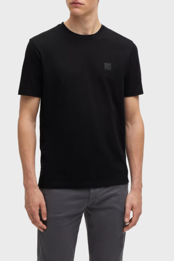 Boss % 100 Pamuk Relaxed Fit Bisiklet Yaka Erkek T Shirt 50508584 001 SİYAH - 1