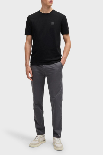 Boss % 100 Pamuk Relaxed Fit Bisiklet Yaka Erkek T Shirt 50508584 001 SİYAH - 7
