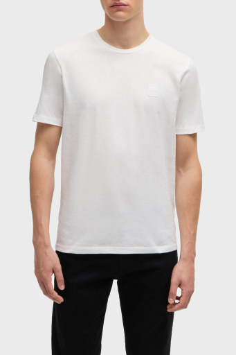 Boss % 100 Pamuk Relaxed Fit Bisiklet Yaka Erkek T Shirt 50508584 100 BEYAZ - 6