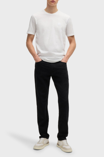 Boss % 100 Pamuk Relaxed Fit Bisiklet Yaka Erkek T Shirt 50508584 100 BEYAZ - 7