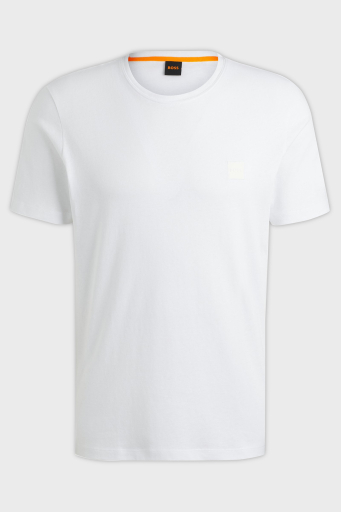 Boss % 100 Pamuk Relaxed Fit Bisiklet Yaka Erkek T Shirt 50508584 100 BEYAZ - 15