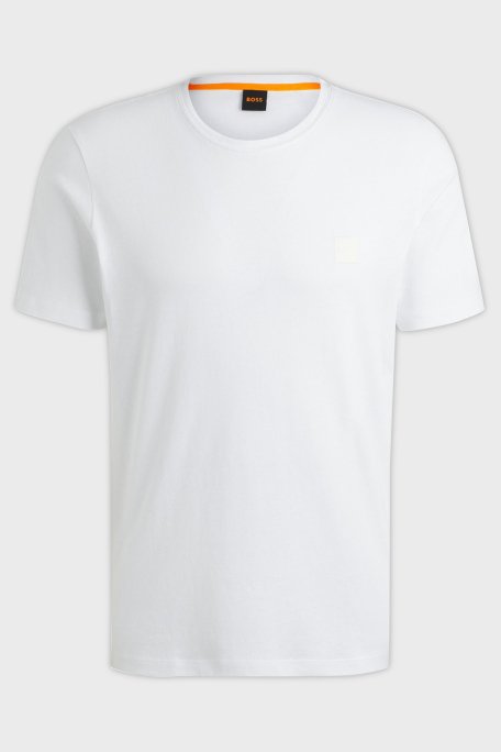 Boss % 100 Pamuk Relaxed Fit Bisiklet Yaka Erkek T Shirt 50508584 100 BEYAZ - 5