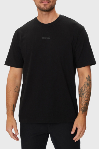 Boss % 100 Pamuklu Oversize Fit Erkek T Shirt 50519368 001 SİYAH - 6