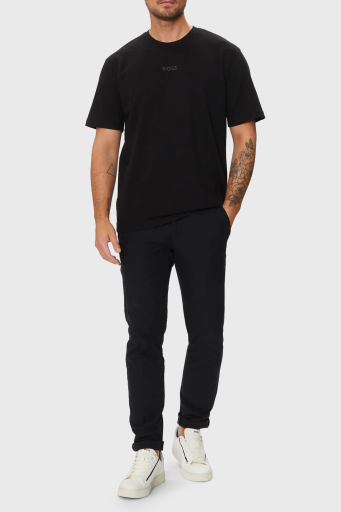 Boss % 100 Pamuklu Oversize Fit Erkek T Shirt 50519368 001 SİYAH - 8