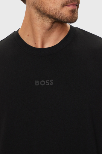 Boss % 100 Pamuklu Oversize Fit Erkek T Shirt 50519368 001 SİYAH - 9