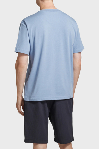 Boss % 100 Pamuklu Oversize Fit Erkek T Shirt 50519368 498 MAVİ - 4