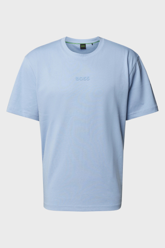 Boss % 100 Pamuklu Oversize Fit Erkek T Shirt 50519368 498 MAVİ - 5