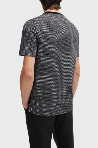 Boss % 100 Pamuklu Regular Fit Erkek T Shirt 50518883 001 SİYAH - 7