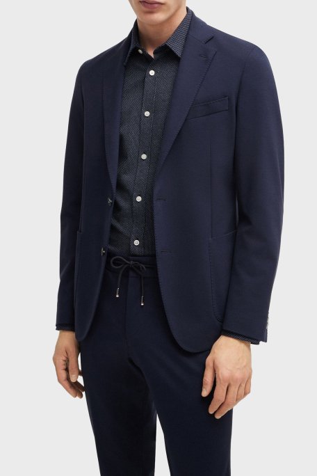 Boss % 100 Pamuklu Slim Fit Erkek Gömlek 50522639 412 LACİVERT - 2