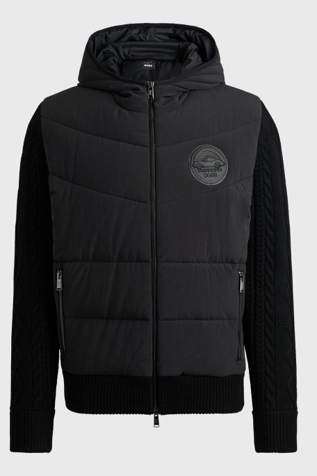 Boss % 100 Saf Yün Örme Regular Fit Erkek Mont 50519653 001 SİYAH - 6