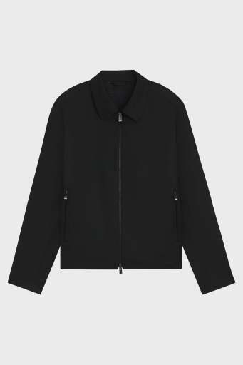Boss % 100 Yün Slim Fit Yaka Fermuarlı Erkek Ceket 50545898 001 SİYAH - 6