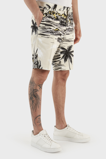 Boss Baskılı Streç Pamuklu Slim Fit Erkek Short 50488282 132 BEJ - 8