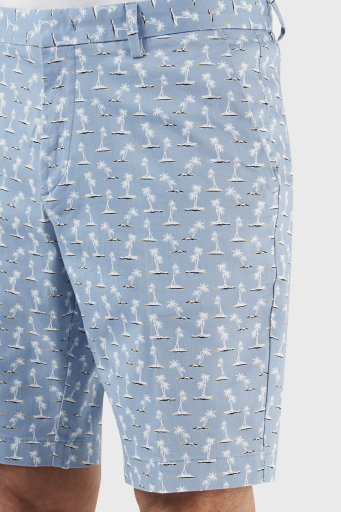 Boss Baskılı Streç Pamuklu Slim Fit Erkek Short 50488282 492 MAVİ - 11