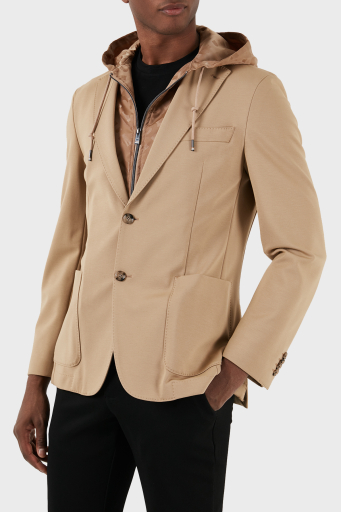 Boss Çıkarılabilir İç Kapüşonlu Slim Fit Erkek Ceket 50509529 260 KAHVE - 1