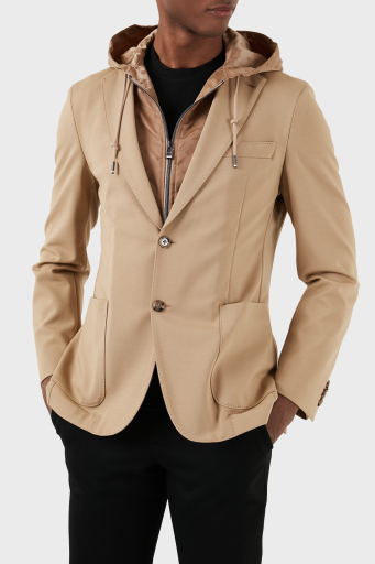 Boss Çıkarılabilir İç Kapüşonlu Slim Fit Erkek Ceket 50509529 260 KAHVE - 5