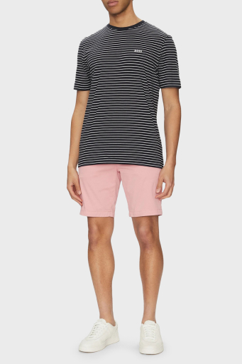 Boss Çizgili % 100 Pamuk Relaxed Fit Bisiklet Yaka Erkek T Shirt 50499334 100 SİYAH - 2
