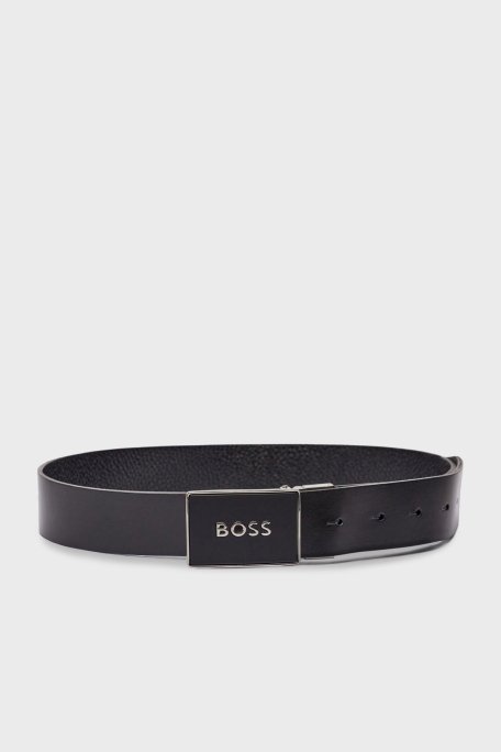 Boss Deri Logolu Erkek Kemer 50529690 001 SİYAH - 1