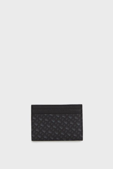 Boss Deri Monogram Logolu Erkek Kartlık 50536778 002 SİYAH - 2