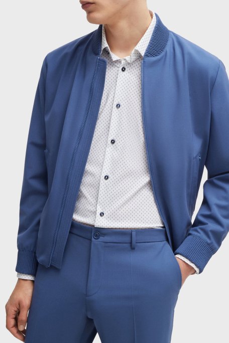 Boss Desenli Slim Fit Erkek Gömlek 50520055 100 BEYAZ - 2