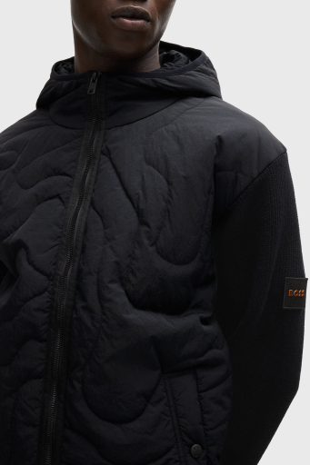 Boss Dolgulu Regular Fit Kapüşonlu Erkek Mont 50516886 001 SİYAH - 2